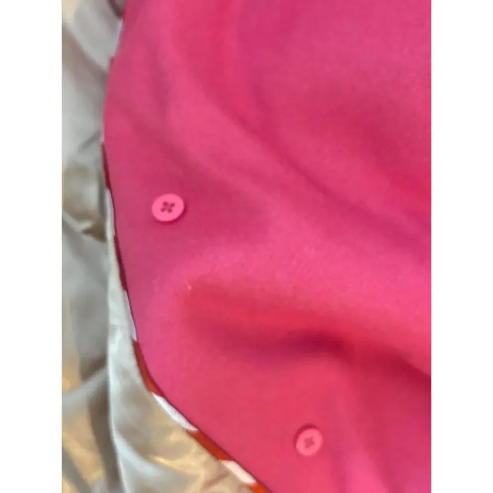 Womens Size Tall Small J crew Pea Coat breasted Wool blend lined Pink Old Money‎